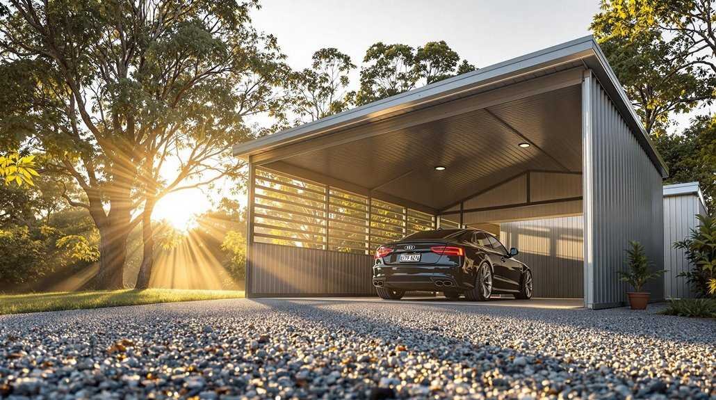 material selection for carports