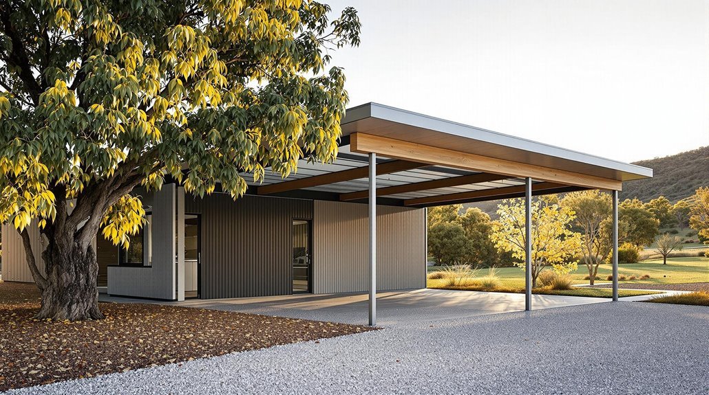 material selection for carports