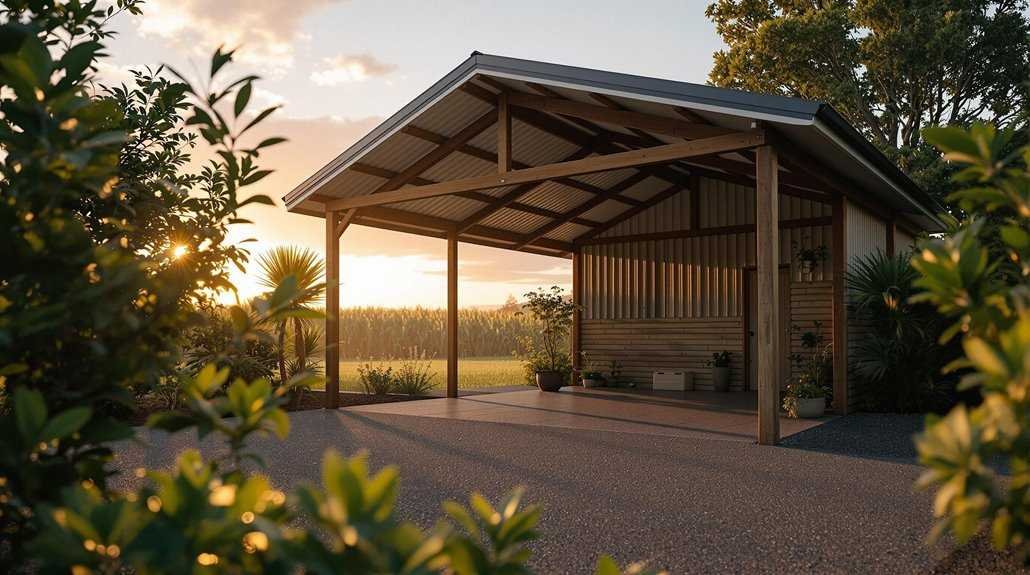 secure carport shed installation